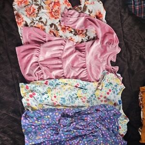 Old Navy Floral and Pink Dress